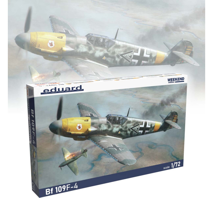 Збірна модель Bf 109F-4 1/72 Eduard 7478