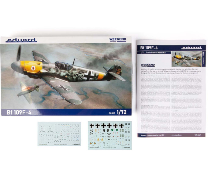 Збірна модель Bf 109F-4 1/72 Eduard 7478