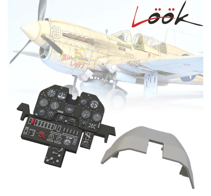 Панель приладів P-40N LööK 1/48 Eduard 644316