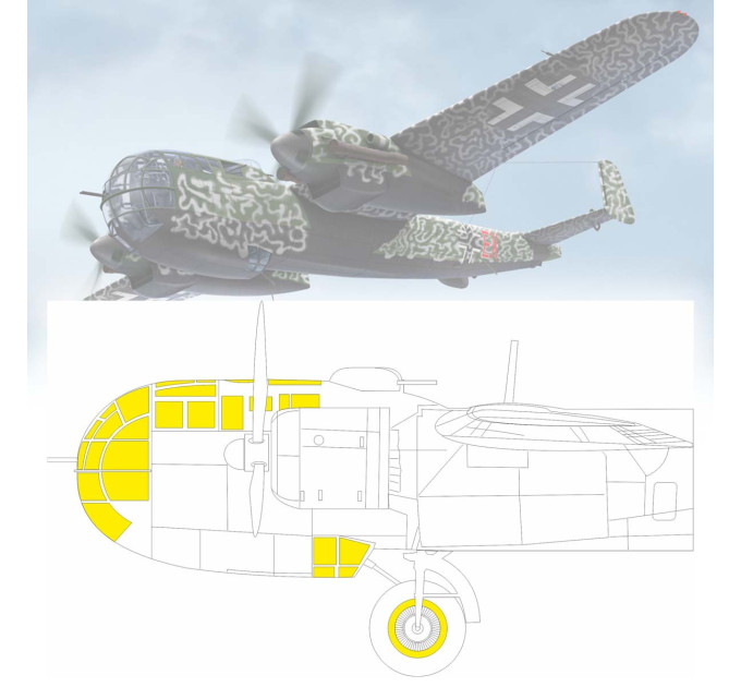 Маски Do 217K 1/48 Eduard EX1131