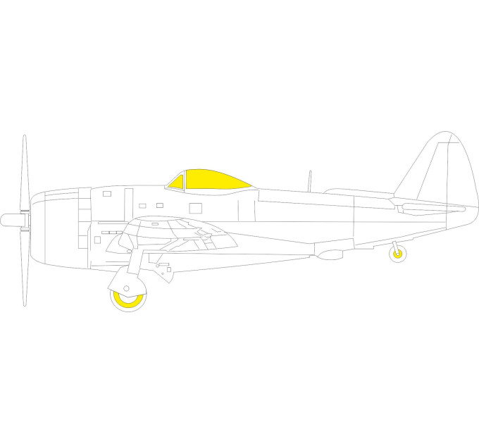 Маски P-47D-25 TFace 1/48 Eduard EX998